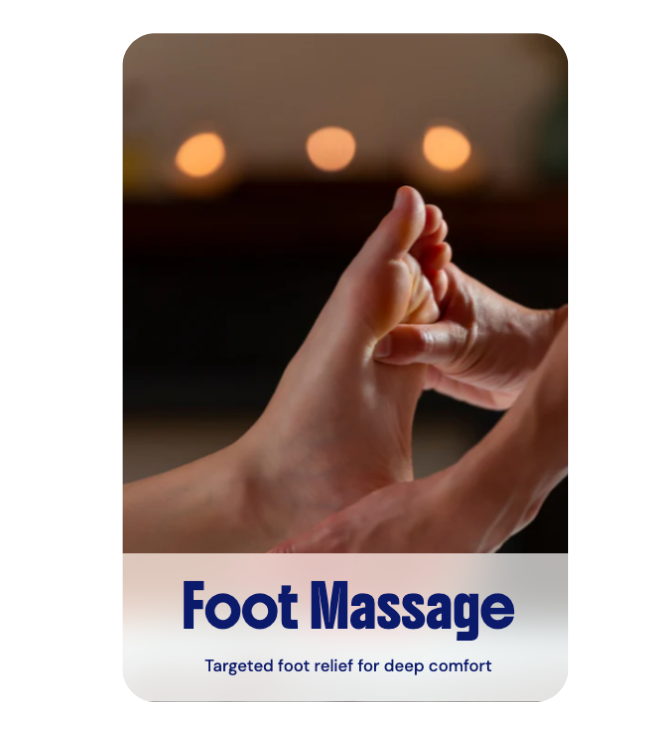 Professional therapist providing targeted relief and deep comfort during a Foot Massage session at River Oaks Thai Massage in Houston.